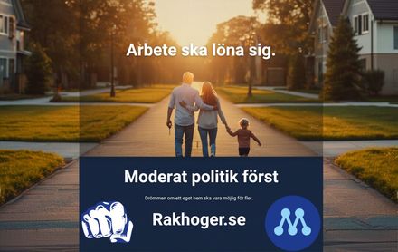 Moderat politik först!